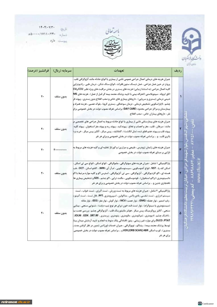 پذیرش برخط بیمه شدگان در مراکز درمانی طرف قرارداد · ✓ ارزیابی الکترونیک اسناد درمانی 3