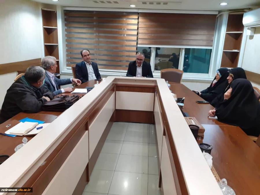  دیدار اعضای هیات موسسان کانون بازنشستگان با  دکتر ازوجی مدیر عامل صندوق بازنشستگی کشوری  4
